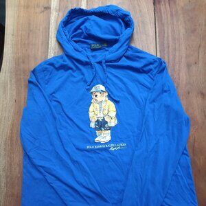 Polo Ralph Lauren Polo Bear Long Sleeve T Shirt Hoodie - Men's Size XL